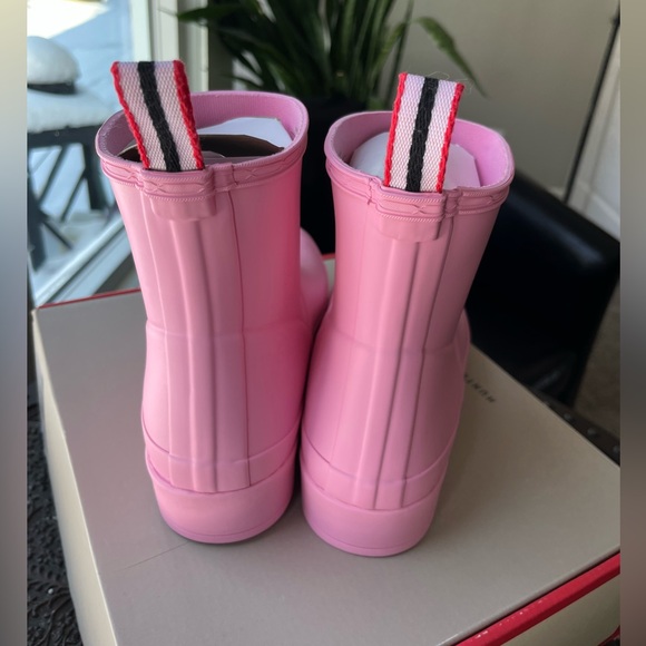 HUNTER ORIGINAL PLAY SHORT BOOTS IN PINK FIZZ 6 37 EU - Picture 8 of 9